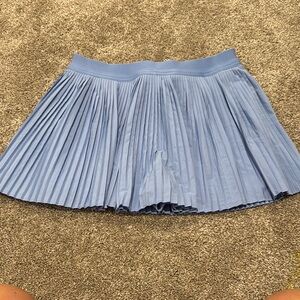 Athletic Blue Pleated Skirt